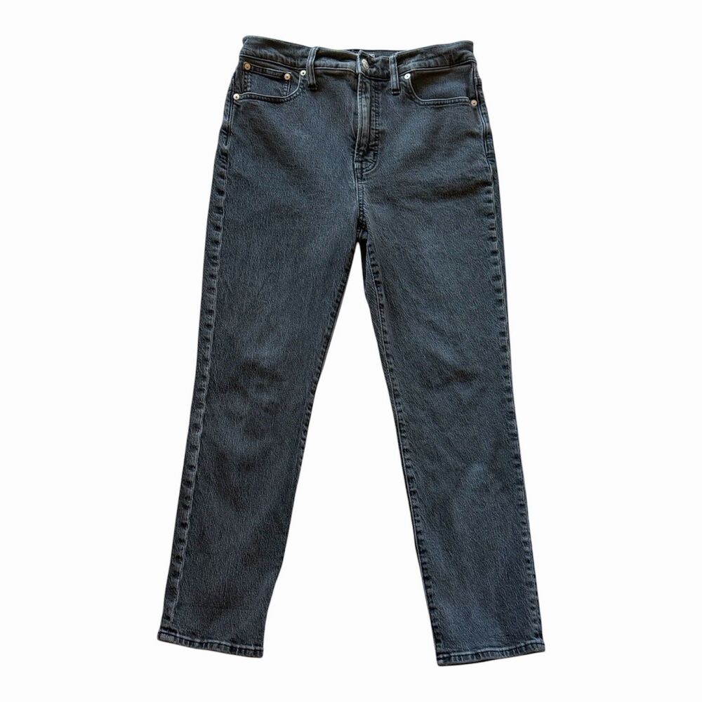 Madewell Sz 29 8 The Perfect Vintage Jean MD711 Lunar Wash High Rise Black Gray